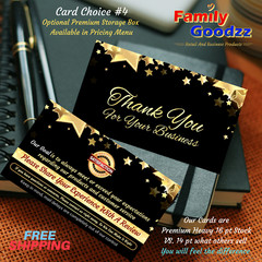 25-2000 Ebay CLASSY Thank You Seller Business Cards (Star), 4 Amazon, Etsy, bulk