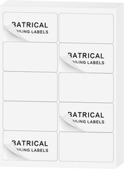 2X4 Shipping Labels 1000 Labels 8.5X11 White Sticker Paper 10 per Sheet