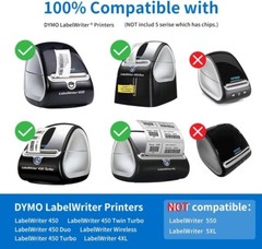 Compatible DYMO 30336 1″ x 2-1/8″ Rerurn Address Labels Labelwriter 450,4XL