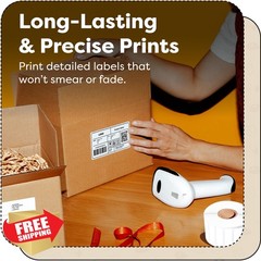 Aegis 1″x1/2″ Direct Thermal Labels 12 Rolls 2400 Price Tags Zebra
