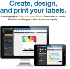 OnlineLabels 0.75″ x 0.5″ Labels – White Matte – Inkjet/Laser – 10 Sheets | P…