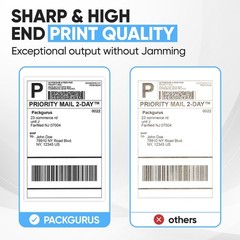 4″x6″ Direct Thermal Shipping Labels Roll, Perforated, 2000 Labels Total, Commer