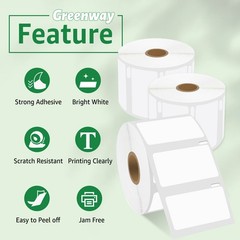 1Roll 30334 Barcode Label 2-1/4″ x 1-1/4″ 1000 Labels/Roll for DYMO LW 4XL 450