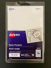 Avery – Small Multi-Purpose Removable Labels | 540 count |  0.5″ x 0.75″ size 