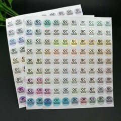 QC passed hologram stickers 10mm Circular Stickers Qualified Labels 2000pcs