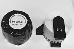 6 Rolls- Labels123 Brand-Compatible DK-2205 Brother Continuous Labels + 1 Frame