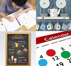 1050 PCS Color Coding Dot Stickers | 10 Vibrant Labels for Easy Organization