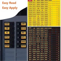 Circuit Breaker Labels, Box Label, 129 Electrical 1″ x 3″, Yel+yel