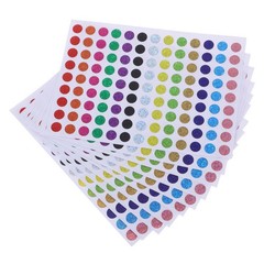 Versatile Assorted Color Round Color Coding Labels for Planners and Scrapbooks