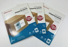 Office Depot 5.5″ X 8.5″ Shipping Labels Set Of 3 with 50 Labels Each Set