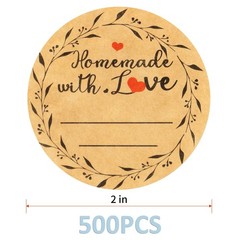 160 pcs 2″ Pantry Canning Labels Stickers for Jars Bottle and Lids