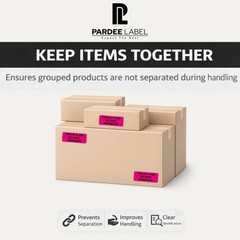 500 1” x 1 1/2” DO NOT SEPARATE Pink Labels Stickers Shipping Packaging
