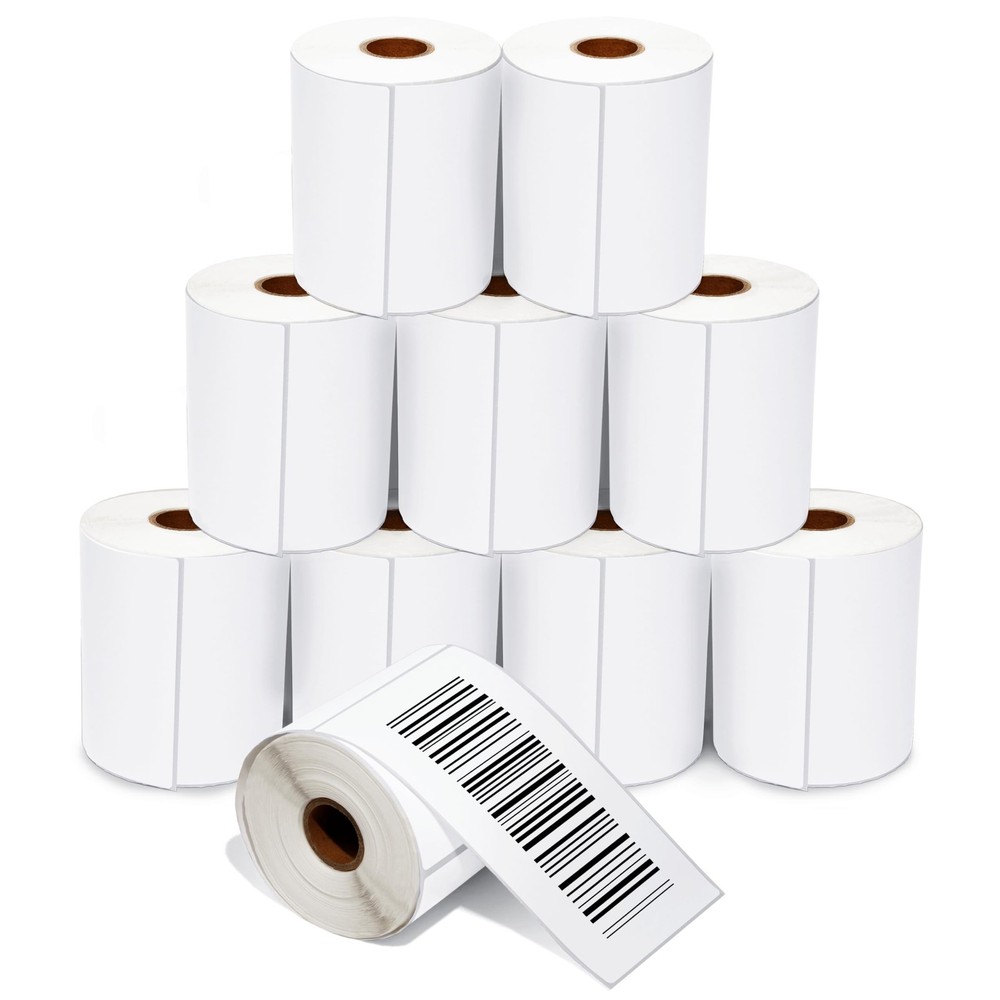 – 4″ X 6.5″ Direct Thermal Labels (2000 Count, 10 Rolls) – Extended Postage L…