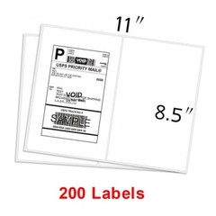 400x Shipping Labels 8.5×5.5 Half Sheet Self Adhesive 2 Per Sheet US STOCK~