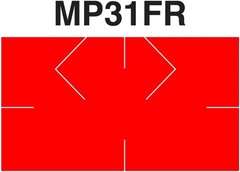 Fluorescent Red Pricing Labels to Fit Monarch 1131 Pricers. 8 Rolls with 1 Free