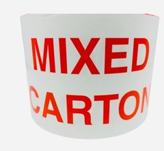 3×5 Mixed Carton Shipping Stickers 2 Rolls of 500 Labels (Made in the USA)