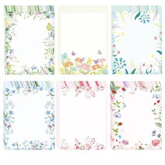 60 Pack Wildflower Stationery Letterhead Vintage Flower Letter 8.5 x 11 Inch …