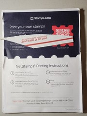 1152 NetStamps (48 sheets) USPS Stamps.com Postage Original FALL RIVER Design.
