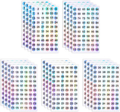 20 Sheets Number Stickers (Numbers 1-300), Self Adhesive Label Laser Stickers Wa