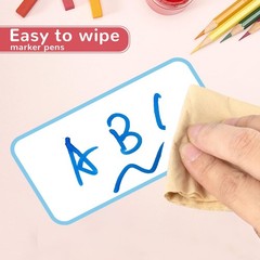 Magnetic Dry Erase Labels – 32 Pcs Reusable Writable Name Tags for Whiteboard