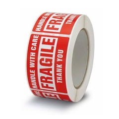 1000 Large 3×5 Fragile Stickers Handle With Care Warning Mailing Shipping Labels