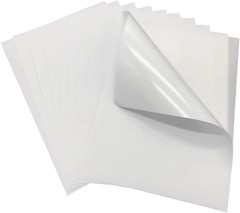 Pack of 100 Sheets-High Sticky Printable Matte Self Adhesive Full Sheet A4 Stick