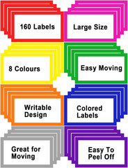 6 x 4 inch Large Moving Labels for Boxes, Blank 6 x 4 inches, A-color