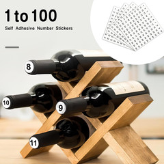 2500Pcs Number Stickers 1-100 Round Self Adhesive Vinyl Label Sheets