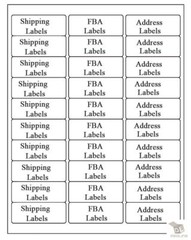 1″ x 2 5/8″Self-Adhesive Blank Address Shipping Labels for Laser & Inkjet 30 UP