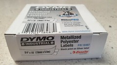 Dymo RhinoPRO 18487 Metallized Polyester Labels Brand New See Photos