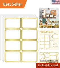 2″ x 3″ 200 PCS Name Labels, Waterproof Blank Name Tag Stickers with Permanen…
