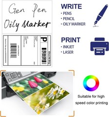 8-1/2″×5-1/2″ Shipping Labels 60 Labels Sticker Paper for Laser/Ink Jet Print…