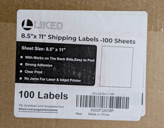 L Liked 3×100 Sheets Printable Address Shipping 8.5″x11″ Labels (Total of 300)
