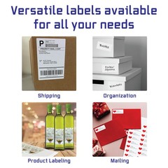 Integrated Labels with Receipts – 8.5″ x 11″, Permanent Adhesive, Inkjet & La…