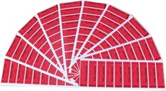 100pcs 1” x 3.35” Red 100% Total Transfer Tamper Proof Security Stickers | Ma…