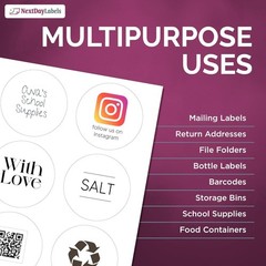 Professional-Quality 3.33 Inch Round Labels – 150 Strong Adhesive Sticker Sheets