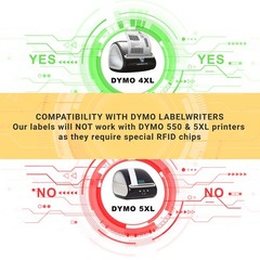 DYMO LW 1744907 BLUE 4XL 4×6 4″x6″ – (15) Rolls All-Purpose Labels – FREE SHIP