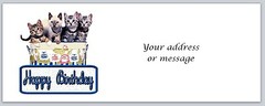 Personalized Address Labels Birthday Kittens (BO 776)