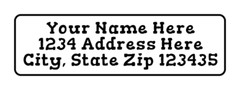 400 Gorditas Font Personalized Return Address Labels 1/2 inch x 1 3/4 inch