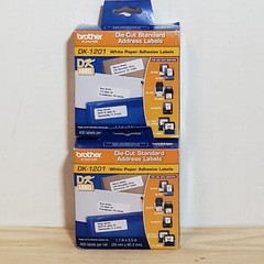 Brother DK-1201 QL Label Printer Standard White Paper Address Labels 2-Pack New
