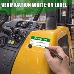 210 Pcs Verification Labels, 1.5″ x 0.625″ Self Laminating Verification Label…