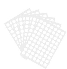 Color Coding Labels 3/4 Inch Round 1050 Count Dot Stickers White Assorted