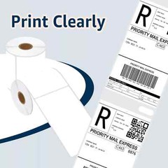 6 Rolls 250 Labels 4X6 Shipping Direct Thermal for Zebra LP 2844 Eltron ZP450