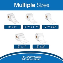 Spartan Industrial – 3″ X 2″ Direct Thermal Labels, Perforated Postage Shippi…