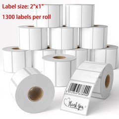 2″x1″ Direct Thermal Labels Barcode Adhesive Shipping Sticker for Rollo & Zebra