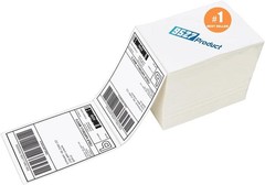 100-Pack 4×6 Thermal Shipping Labels – Perforated for Easy Use & Strong Adhesive