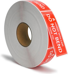1000 Etiquetas Adhesivas Envio 1×3 Pulgadas Manejar Con Cuidado No Doblar