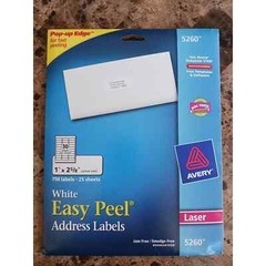 Avery® Easy Peel Address Labels, 1″ Width x 2 5/8″ Length – AVE5260 20 Sheets