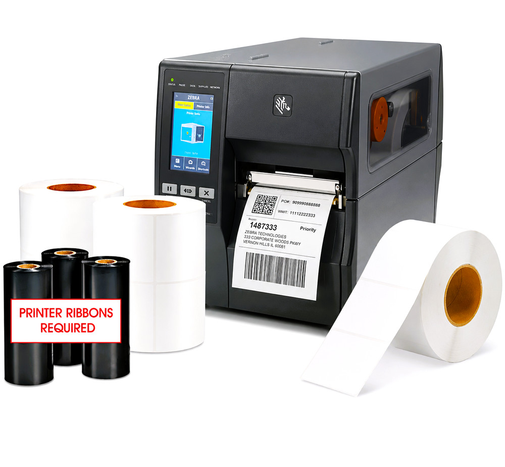 ULINE 4×6″ case of 4000 Industrial Thermal Transfer Labels Zebra Eltron Datamax