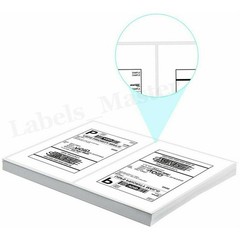 8.5×5.5 Half Sheet Shipping Labels Self Adhesive for Laser & Inkjet Printers US